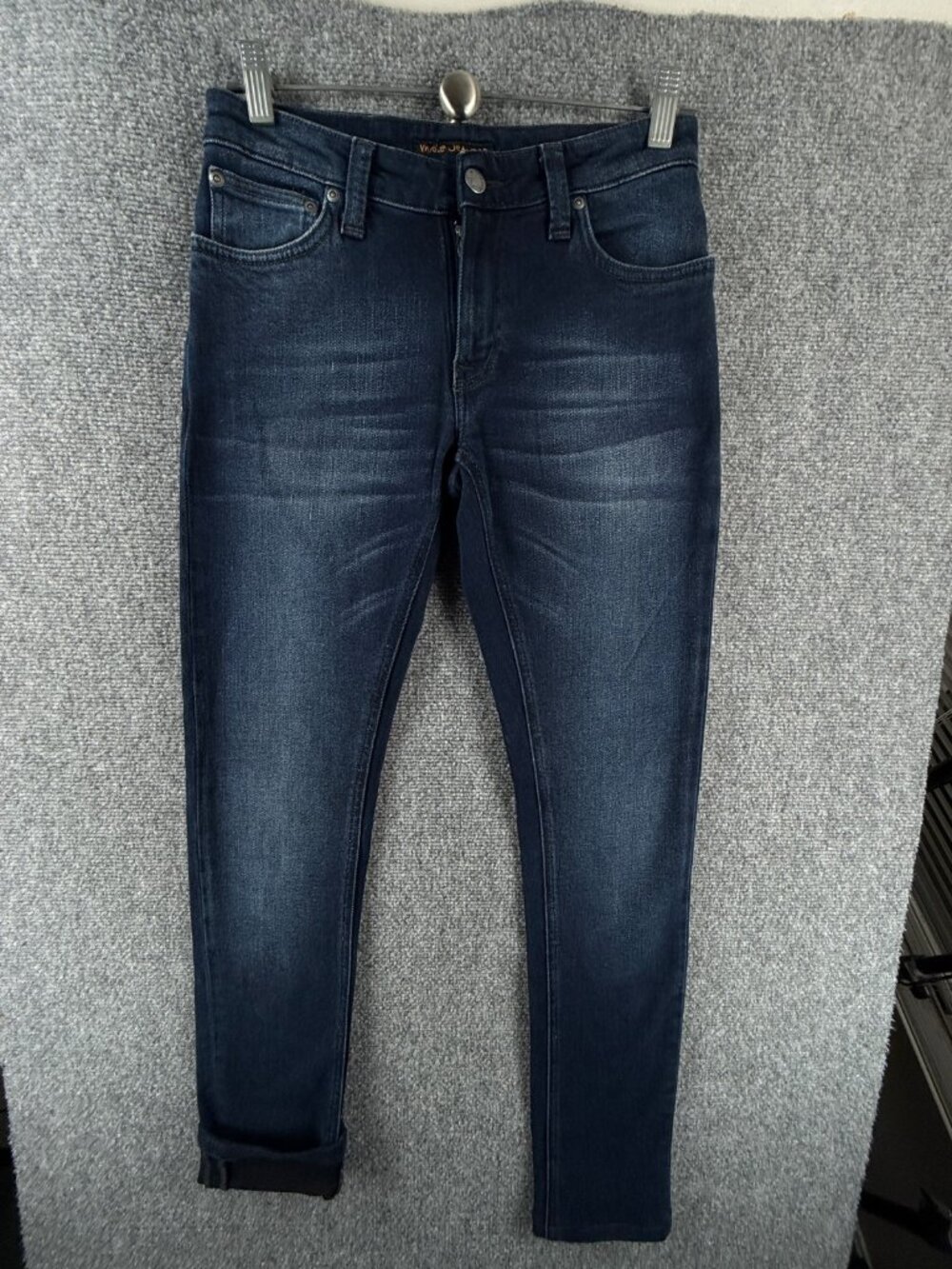 Nudie Jeans Co Denim Skinny Jeans Women Skinny Lin Blackened Indigo ACTL 27X31